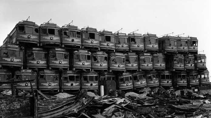 Junked_streetcars