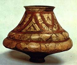 Окрашеный горшок