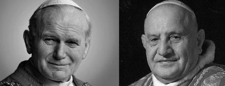 Канонизация в Ватикане Папы Иоанна XXIII и Папы Иоанна Павла II